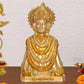 Brass Baba Khatu Shyam ji Idol Statue Showpiece for Home Decor and Pooja Decoration (Height:11.5 Inch)