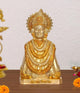 Brass Baba Khatu Shyam ji Idol Statue Showpiece for Home Decor and Pooja Decoration (Height:11.5 Inch)