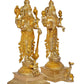 Brass Statue of Maa Lakshmi Idol and Vishnu Religious Statue Pair of Vishnu Lakshmi (Height 15 Inch)