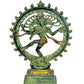 Brass Lord Nataraja Shiva Idol Sculpture for Home Office Temple Gift Multicolour Height 14 Inches