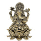 Fine Bronze Lord Ganesha Ganpati Idol Vinayak Religious Statue Murti (Height: 3 Inch)