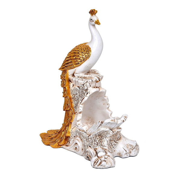 Polyresin Peacock with Jewelry Holder (Height: 13 inches) Study Setting