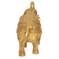 Brass Elephant Figurine - Decorative Statue for Home Decor, Feng Shui, and Good Luck (Height 5 Inch)