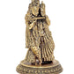 Fine Brass Radha Krishna Idol Standing Pose Brass Idol Multicolor Statue, Height : 6 Inch