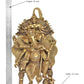 Brass Lord Ganesha Idol Sitting Ganesh Statue Decorative Sculpture for Home Decor Office Mandir Pooja Temple (Height 16 Inch) (Golden)