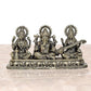 Brass Ganesha laxmi Saraswati Idol Temple Murti Diwali Pooja Gift Decoration Showpiece (Height 3 Inch)