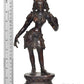 Brass Standing Apsara Statue Apsara Idol for Home Temple, Spiritual Decor, and Gifts (Height: 11 Inch)