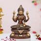 Brass Lakshmi Idol Laxmi Goddess Lakshmi Sitting Statue for Puja Temple at Home Decor Office (Height: 17 Inch)