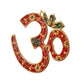 Brass OM Wall Hanging Sculpture, Vastu, Goodluck, Wall Decoration Multicolor in Brass (Height: 7 Inch)