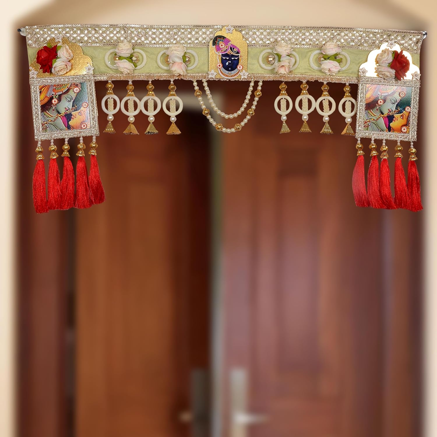 AONA Radha Krishna Toran Bandanwaar Door Hangings For Diwali Decoration