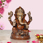 Brass Lord Ganesha Idol Ganesh Statue Decorative Sculpture for Home Decor Office Mandir Pooja Showpiece (Height 8 Inch)