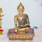 Brass Dhyan Mudra Buddha Statue - Handcrafted Spiritual Decor for Home and Office Decor - Meditating Buddha Idol (Height 22 Inch)