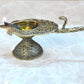 Bronze Aarti Diya Oil Lamp Decorative Puja Home Temple lamp Aarti, Diwali Gifts Home (Height: 2 inch)