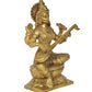 Brass Maa Saraswati Statue Handcrafted Hindu Goddess Saraswati Idol for Home Decor and Pooja Statue (Height 12 Inch)