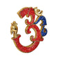 OM Wall Hanging Sculpture, Vastu, Goodluck, Wall Decoration Multicolor In Brass (Height: 11 Inches)