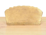 Plain golden brass comb back with straight comb teeth