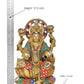 Brass Lakshmi Idol with Pot of Money (Height: 12.5 Inch)