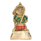 Brass Hanuman JI Sitting Statue Idol Sculpture Statue for Home Decor Pooja Mandir (Height: 7 Inch)