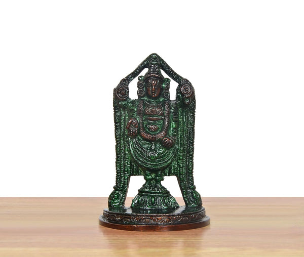 Brass Lord Tirupati Bala Ji Idol (Height :4 inch) Study Setting