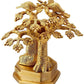 Buddha Under The Bodhi Tree Statue Brass, Height 9.5 Inches Home Decor