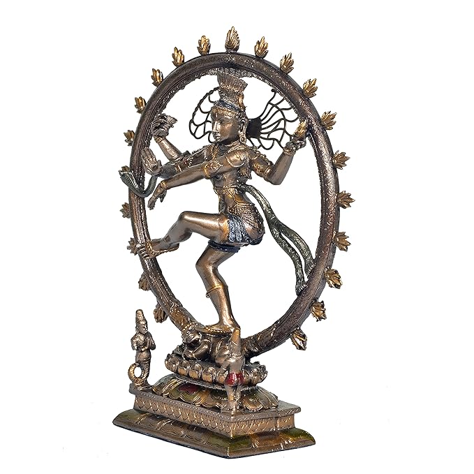 Polyresin Nataraja Shiva Idol Sculpture Statue, Height: 10 inch