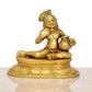 Brass Butter Krishna Bal Gopal Krishna Laddu Gopal Idol Statue | for Pooja Home Decor Mandir | (Height 5 Inch)