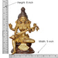 Brass Maa Saraswati Statue Handcrafted Hindu Goddess Saraswati Idol for Home Decor and Pooja Statue (Height 8 Inch)