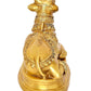 Brass Nandi Cow Statue Idol Murti On Base Decorative Item for Home | Height : 13.5 Inch