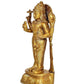 Bhagwan Dhanvantri Brass Idol Statue Figurine for Dhanteras pujan and Home Temple Wealth Golden Height 11 Inches