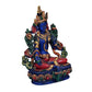 Resin Large Tibetan Buddhist Green Tara Resin Statue Mother Goddess Height 5 inches