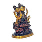 Brass Statue of Dattatreya Idol Dattatreya Religious Statue Sitting Statue of Dattatreya Height 6.4 Inch