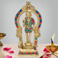 Brass Standing Lord Kartikeya Murugan Murti Decorative Showpiece Brass Idol Height 10 Inch