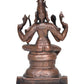 Copper Goddess Rajarajeshvari Idols, Tripura Sundari Murti, Lalita Devi, Rajarajeshwari Sculpture, Raj Rajeshvari Statue,(Height : 6.5 inch)