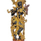 Brass Lord Krishna Idol Figurine (Height: 14 inches)