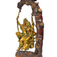 Brass Murlidhar Radha Krishna Murti Statue Idol Playing On Swing Idol Brass Statue, for Home Decor Mandir Pooja Temple (Height 14 Inch)