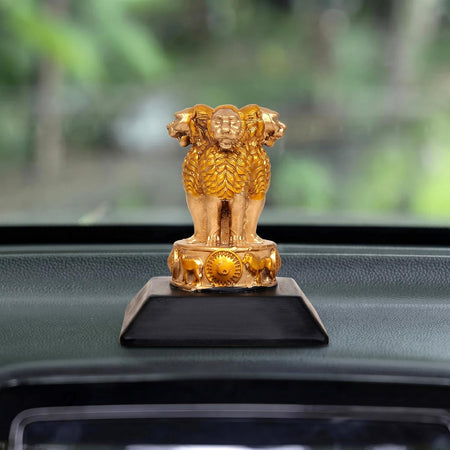 Resin Ashoka for Home & Office Car Dashboard Décor (Height: 2.5 Inches)