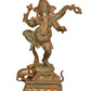 Brass Lord Dancing Ganesha Murti - Religious Statue for Home Temple (Height 19 Inch)