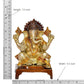 Brass Lord Ganesha Idol Ganesh Statue Decorative Sculpture for Home Office Mandir Pooja Showpiece (Height 7.5 Inch)