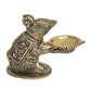 Bronze Mouse Oil Wicks Ghee Lamp Decorative Puja Home Temple lamp Aarti, Diwali Gifts Home (Height: 3 inch)