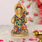 Brass Hanuman JI Sitting Statue Idol Sculpture Statue for Home Decor Pooja Mandir (Height: 6 Inch)