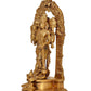 Brass Vishnu Four Armed Standing Vishnu Statue,for Home Decor Pooja Mandir (Height 9.5 Inch)