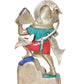 Brass Hanuman JI with Mountain Statue Idol Sculpture Statue for Home Decor Mandir Pooja Temple (Height: 17 Inch)