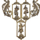 Brass Vishnu Dashavatara Ten Avatars of Vishnu Wall Hangings for Home Temple Office Mandir, (Height: 29 Inch)