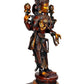 Lakshmi Idol in Standing Position Maha Lakshmi Brass Idol Laxmi MATA Brass Idol for Prosperity Golden Height 18 Inches