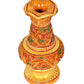 Wooden Flower Pot Vase for Showpiece Home Decor | Height : 8 inches (Large)