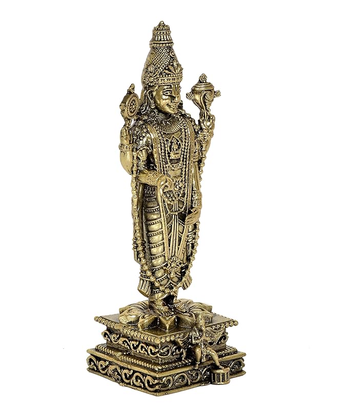 Fine Brass Lord Tirupati Bala Ji Idol Statue Home Temple Office Figurine Showpiece Height 6 Inch