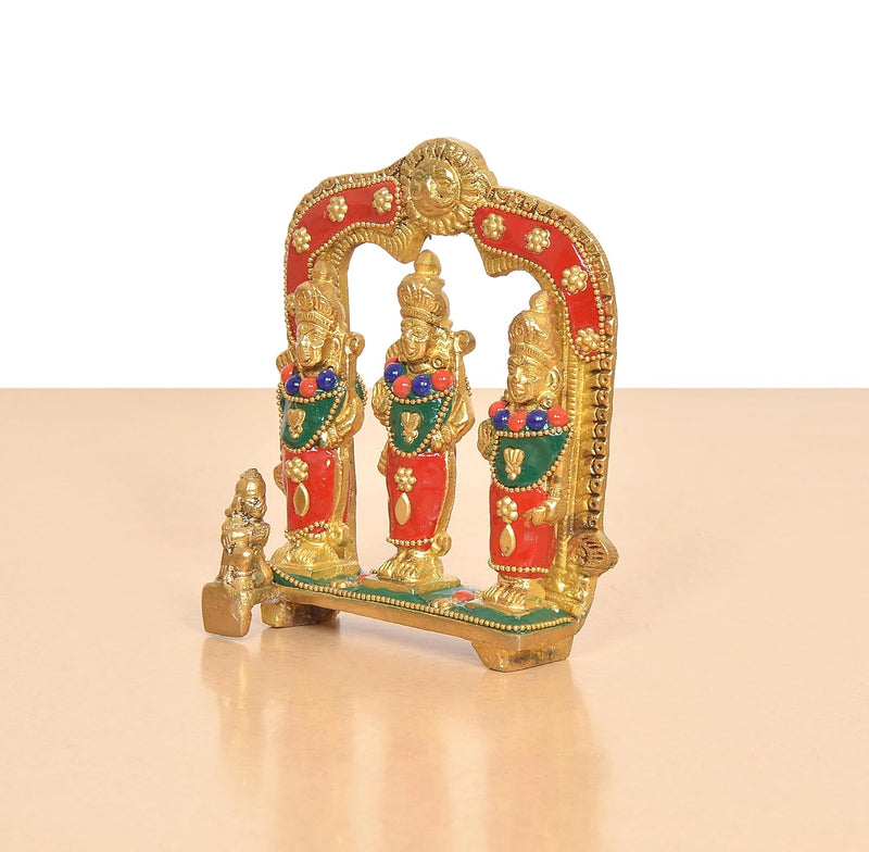 Brass Ram Darbar Idol (Height : 5 Inch)