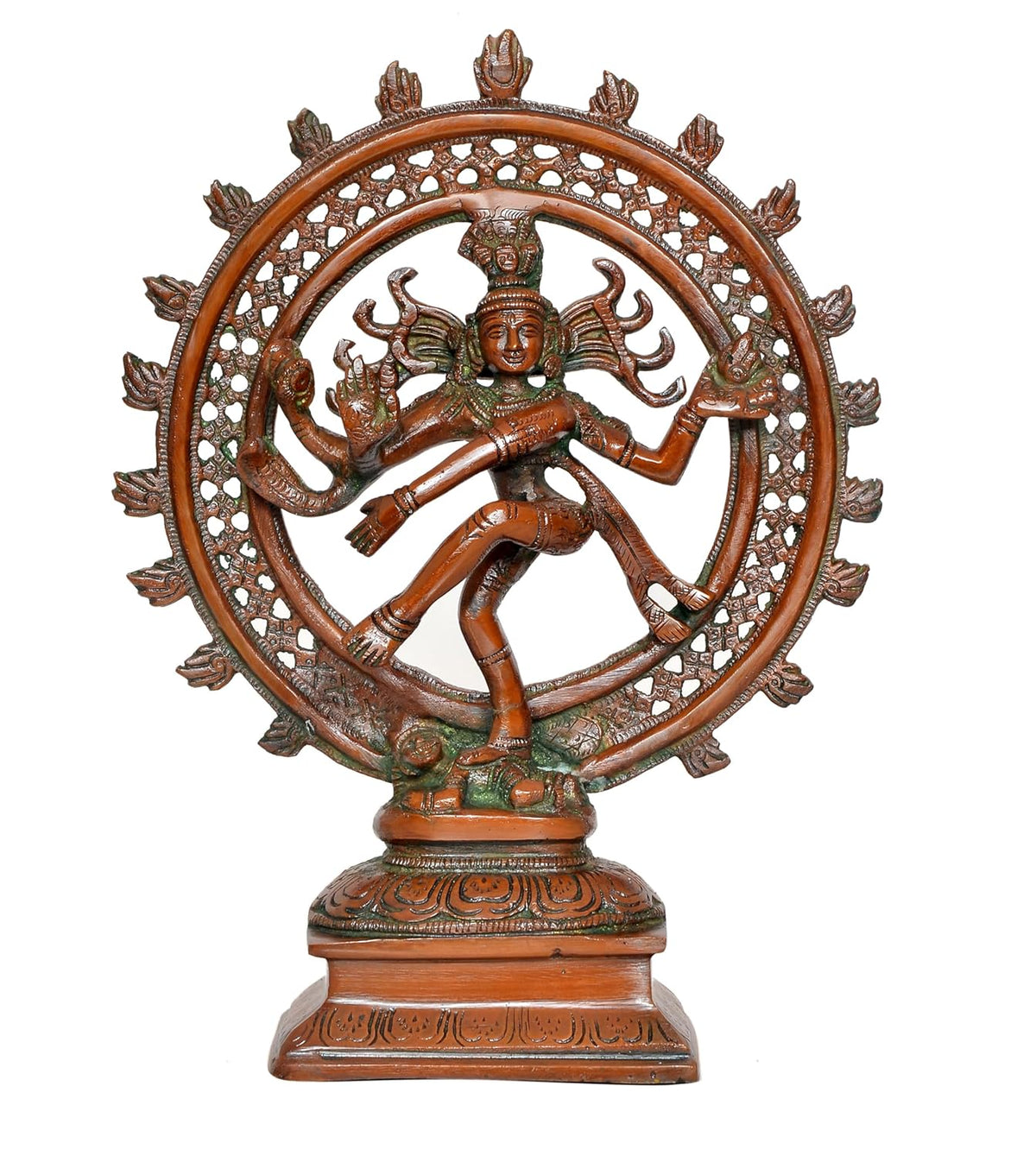 Brass Natraj Lord Shiva Dancing Natraj Brass Idol Statues for Home Dec ...