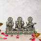 Brass Ganesha laxmi Saraswati Idol Temple Murti Diwali Pooja Gift Decoration Showpiece (Height 3 Inch)