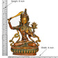 Brass Tara Devi Statue - for Worship, Meditation Spaces, Home Decor, or as a Thoughtful Spiritual Gift. (Height 9 Inch)